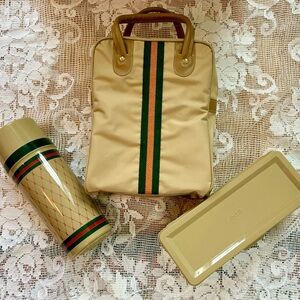 SOLD Vintage NOS Aladdin “The Voyager” Picnic Set - Thermos, Lunch Box